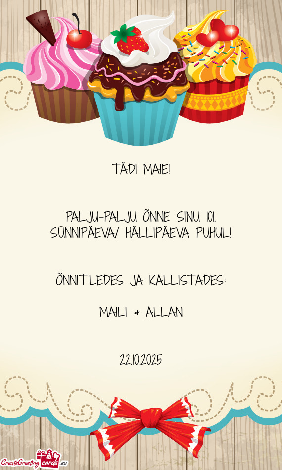 PALJU-PALJU ÕNNE SINU 101