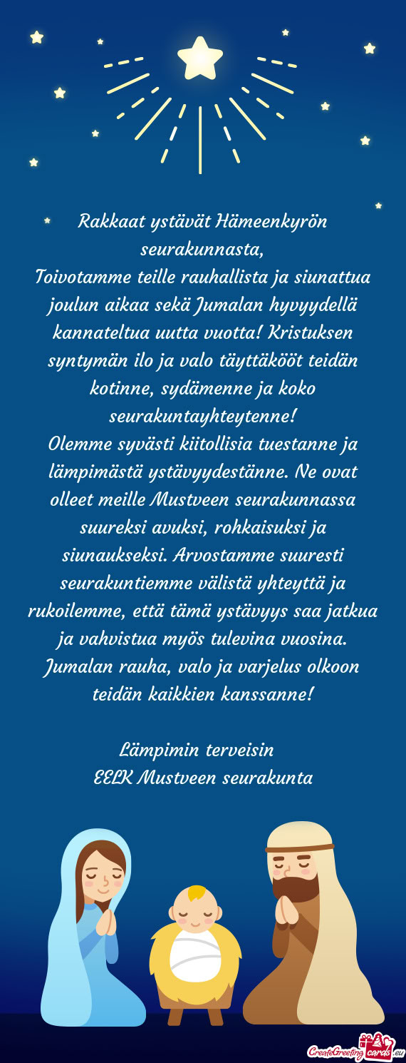 Rakkaat ystävät Hämeenkyrön seurakunnasta